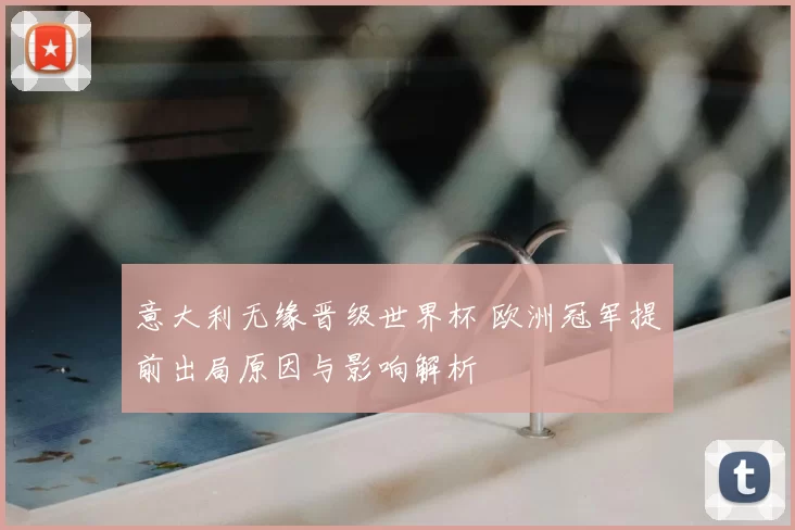 意大利无缘晋级世界杯 欧洲冠军提前出局原因与影响解析