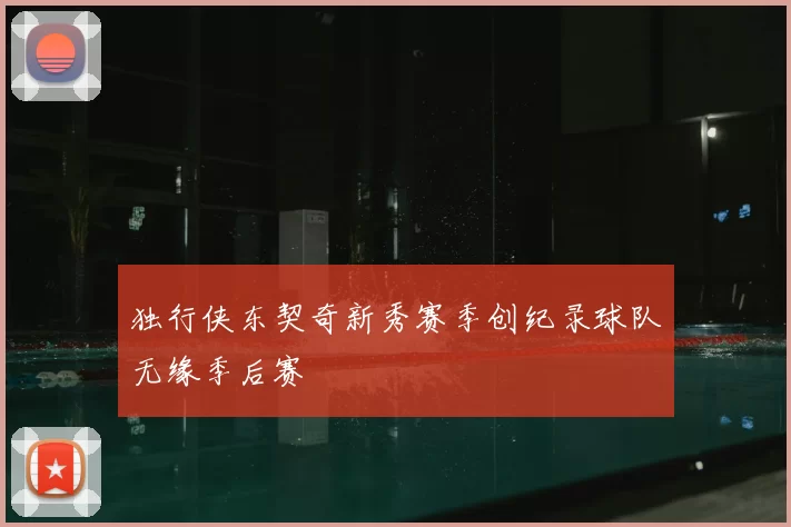 独行侠东契奇新秀赛季创纪录球队无缘季后赛